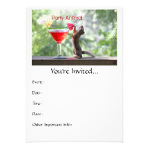 Écureuil de fêtard invitation