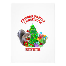 Écureuil de Noël heureux Bristols