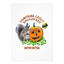 Écureuil heureux Halloween Bristols