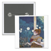 Edgar Degas - chanson de concert de café du chien  Badges Avec Agrafe