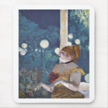 Edgar Degas - chanson de concert de café du chien  Tapis De Souris