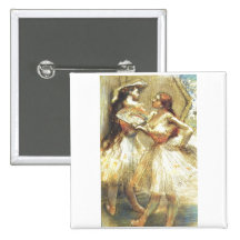 Edgar Degas deux femmes de danseur éventent le tut Badges