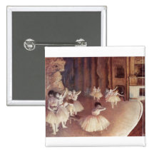 Edgar Degas - étape 1873-74 de ballet de répétitio Pin's Avec Agrafe