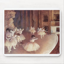Edgar Degas - étape 1873-74 de ballet de répétitio Tapis De Souris
