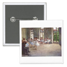 Edgar Degas - huile de la classe 1873 de répétitio Badge Avec Épingle