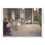 Edgar Degas - huile de la classe 1873 de répétitio Cartes De Vœux