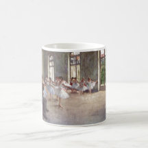 Edgar Degas - huile de la classe 1873 de répétitio Tasses À Café