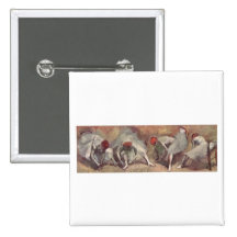 Edgar Degas - la chaussure de danseur bondissent l Badge