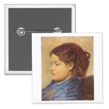 Edgar Degas - Mme 1869 de portrait Dobigny Woman G Pin's