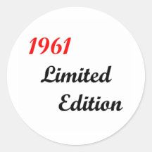 Édition 1961 limitée autocollants