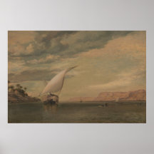 Edouard William Cooke - sur le Nil Posters