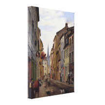 Eduard Gaertner - meurent Parochialstraße Toile Tendue Sur Châssis
