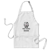 Een "GEEN MOO BAMA" Schort van de Keuken