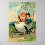 Een gelukkige Pasen aan u de Auto van de Eierschaa Poster
