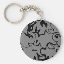 Een grijze Kwestie van Keychain Sleutel Hanger