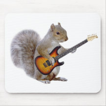 Een het Spelen van de Eekhoorn Gitaar Muis Mat