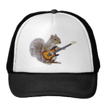 Een het Spelen van de Eekhoorn Gitaar Trucker Pet