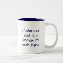 Een uitgebalanceerd dieet is een koekje in elke ha koffie mok