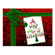 Een zeer Vrolijk Briefkaart van Kerstmis Wenskaarten