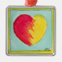 een zonsopgang van liefde kerstboom ornament