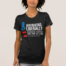 Één Zwarte T-shirt van de Vrouwen van de Pint