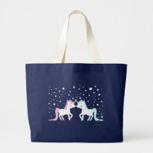 Eenhoorns in de zak van het liefdebolsa canvas tassen
