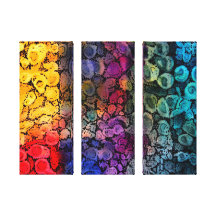 eenvoudig samenvatting tryptych canvas print  