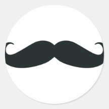 Eerbiedig de Snor Stache Sticker