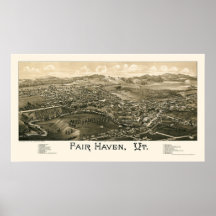 Eerlijk Toevluchtsoord, VT Panoramische Kaart - 18 Print