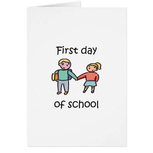 Eerste Dag van School Kaart