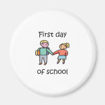 Eerste Dag van School Koelkast Magneetjes