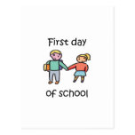 Eerste Dag van School Wens Kaart