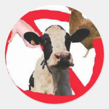 Eet iets anders ronde sticker