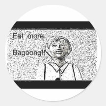Eet Meer Bagoong!! Ronde Sticker