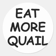 Eet Meer Kwartels Sticker