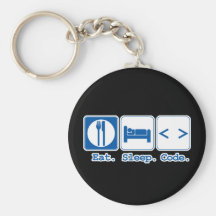 eet slaapcode (HTML) Sleutel Hanger