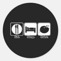 eet slaapverf stickers