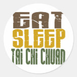 Eet Tai van de Slaap Chi Chuan 1 Ronde Stickers