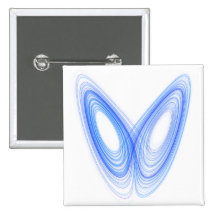 Effet de Lorenz -- geek chic Pin's Avec Agrafe
