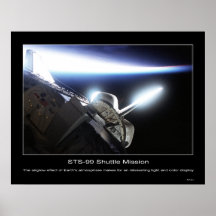 Effet de luminescence de l'air en atmosphère terre poster
