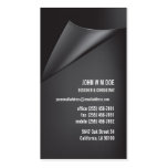 Effets gris et carte de visite noir