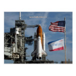 Effort de navette spatiale carte postale