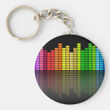 Égaliseur coloré w/Reflection, techno fraîche de m Porte-clés