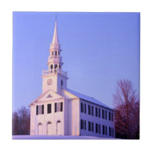 Église dans la neige carreaux