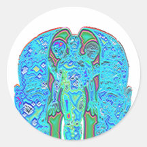 Ego van het meningenoog ronde stickers