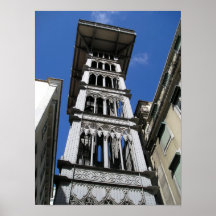 Eiffel - ascenseur/Elvador de Père Noël Justa Posters