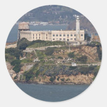 Eiland 2 van Alcatraz Ronde Sticker