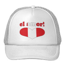 EL Amor ! - Amour dans la Saint-Valentin péruvienn Casquette