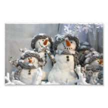 Élargissement de photo de bonhomme de neige de Noë