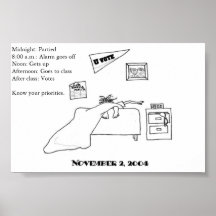 Électeur d'étudiant poster